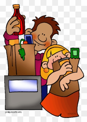 Grocery Checkout Scene - Free Clipart for Retail & Education