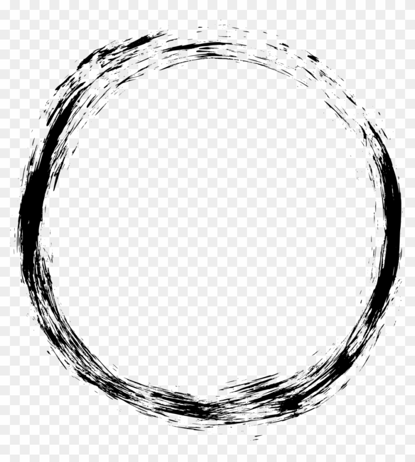Ink Circle Brushstroke Graphic - Free Transparent PNG Download
