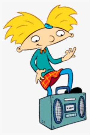 Arnold from Hey Arnold! Dancing on a Boombox - Classic 90s Cartoon Scene