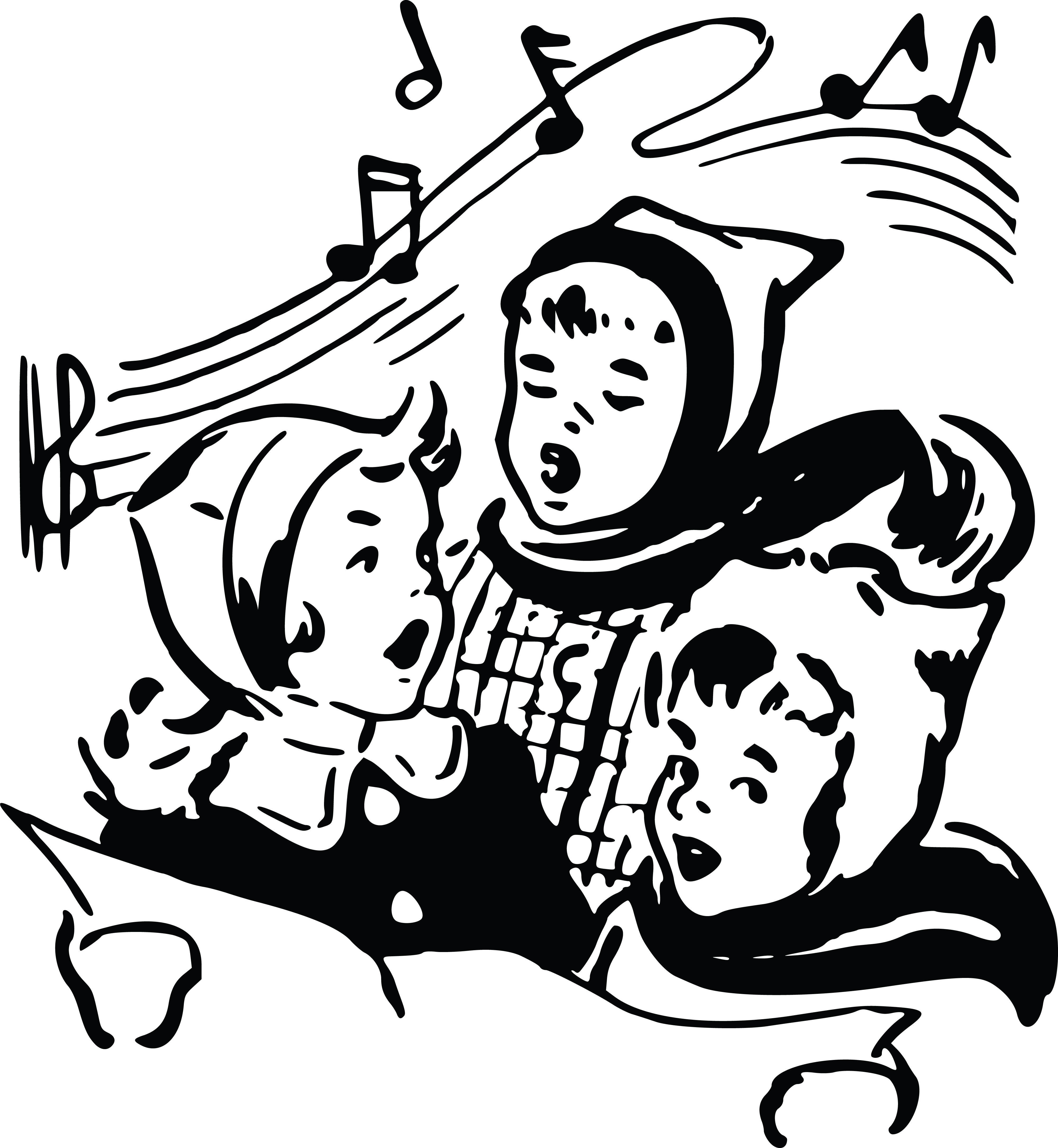 Christmas Carolers Sing Stock Illustration - Download Image Now - Clip ...