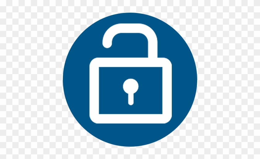 Open Padlock Icon - Security & Access Symbol for Web Design