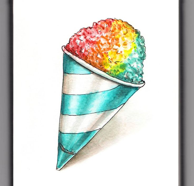 Snow Cone Clipart - Snow Cone Transparent PNG - 1028x1570 - Free - Clip ...