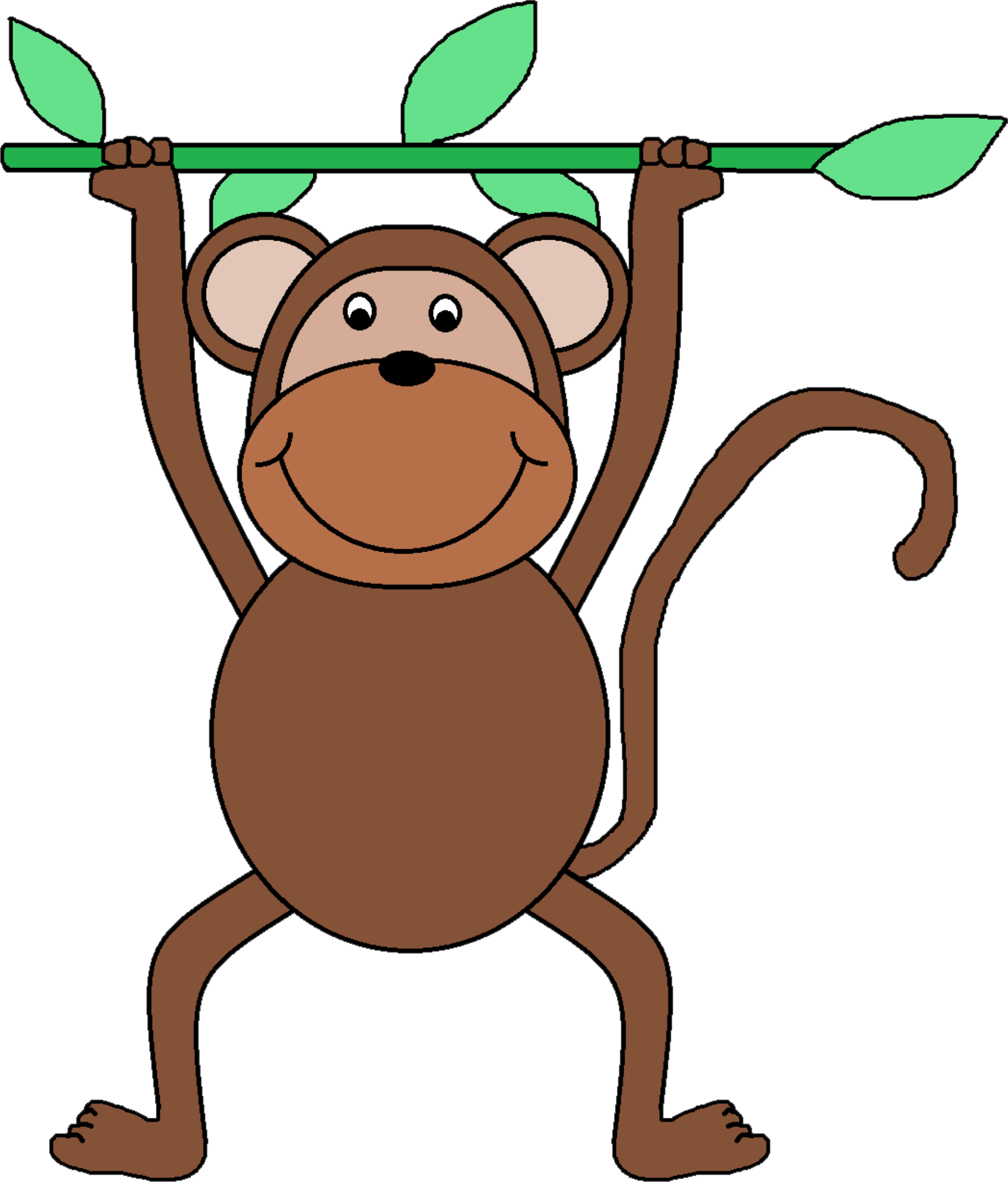 black monkeys - Clip Art Library