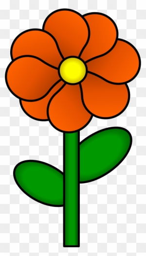 Orange Flower Clipart - Free Transparent PNG Download