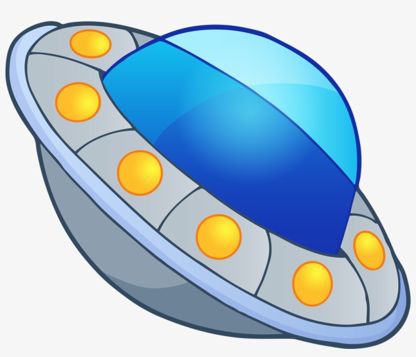 Classic Flying Saucer UFO Illustration - Free Clipart Image