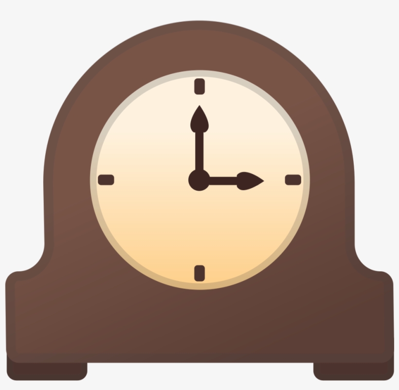 Classic wooden mantel clock showing 3:00 with minimalist hour markers and black hands.