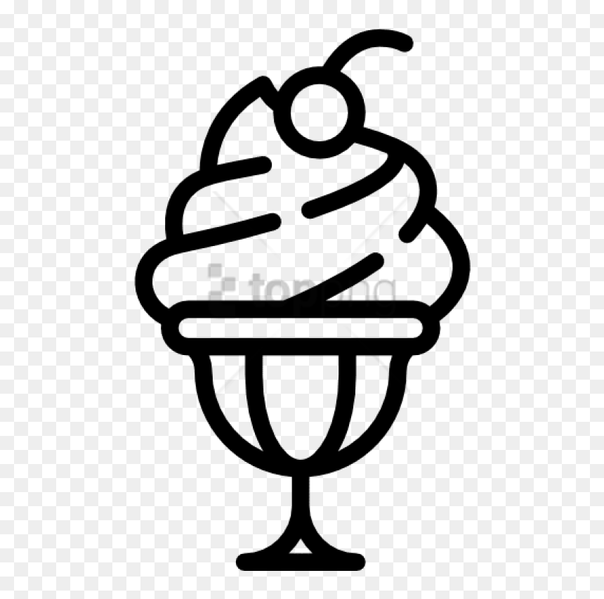 Ice Cream Sundae Icon - Free Vector Illustration for Dessert Websites