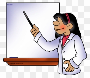 Science Education Illustration - Teacher Explaining Concepts