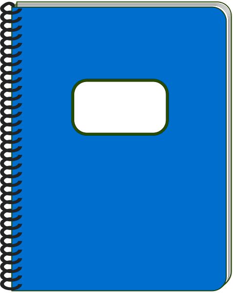 Blank Notebooks / Journals / Books with Tabs Templates Clip Art