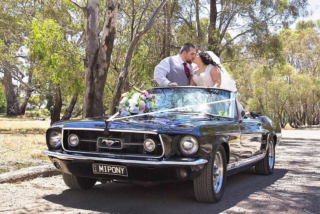 Classic Ford Mustang Wedding Car - Timeless Elegance for Your Big Day