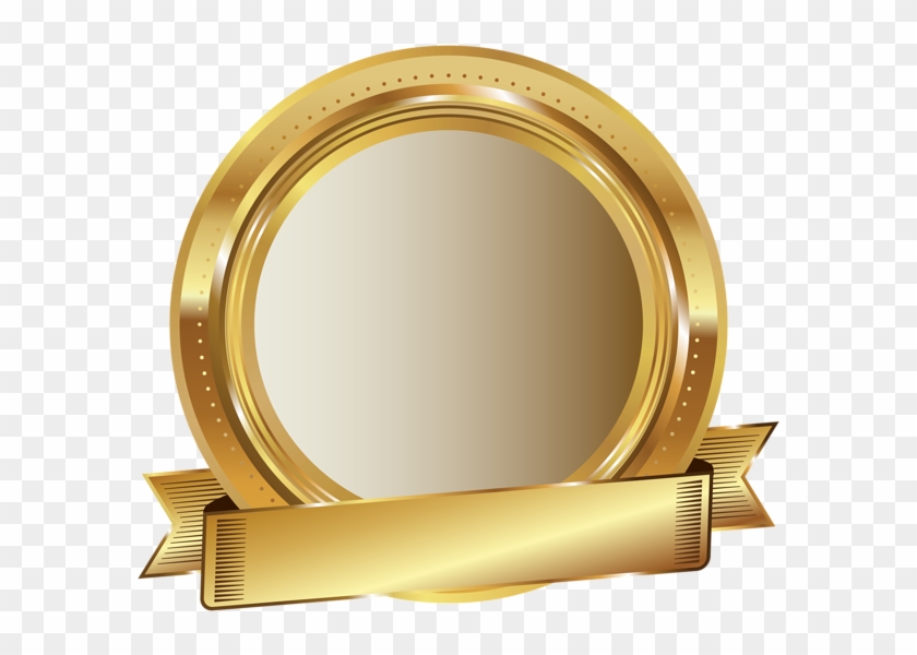 Premium Gold Award Badge - High-Quality Vector Graphic for Certificates & Badges