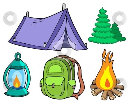 Camping Gear Icons - Essential Outdoor Equipment Visual Guide
