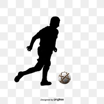 Soccer Player Silhouette PNG - Free Download for Sports Design