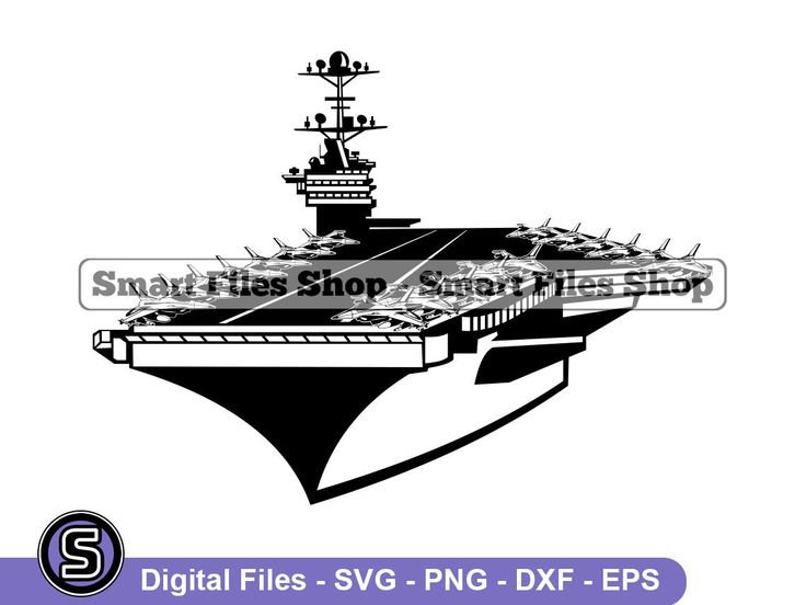 Aircraft Carrier Icon Symbol. Clip Art Pictogram Depicting Navy - Clip ...
