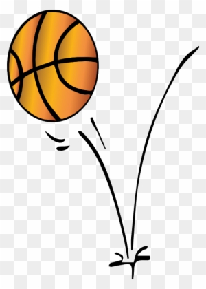 Cartoon Basketball Illustration - Dynamic Sports Clipart