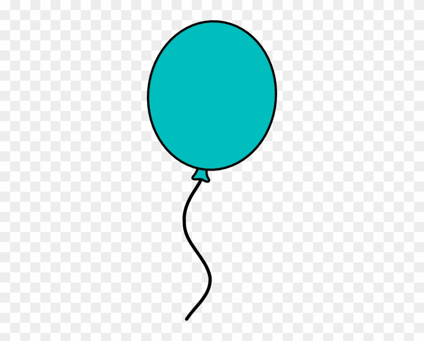 Teal Balloon Illustration - Free PNG Clipart for Celebrations