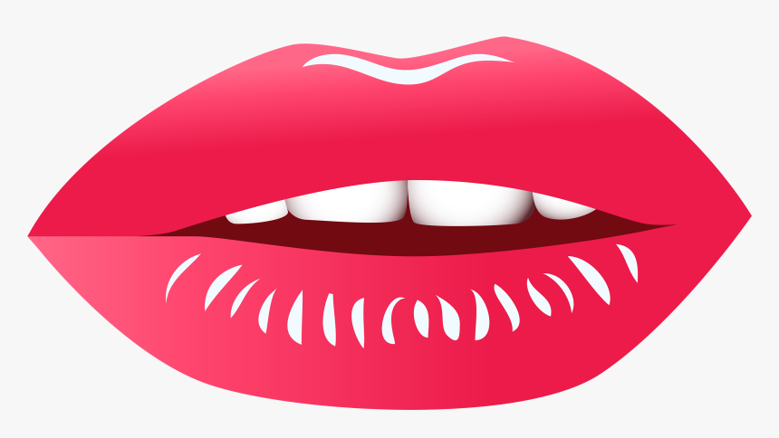 Bold Red Lips Illustration - High-Quality Vector Graphic for Beauty & Design
