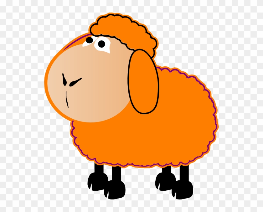 Cute Orange Sheep Clipart - Free Download for Kids’ Projects & Designs