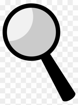 Black magnifying glass icon on transparent background, symbolizing search or inspection.