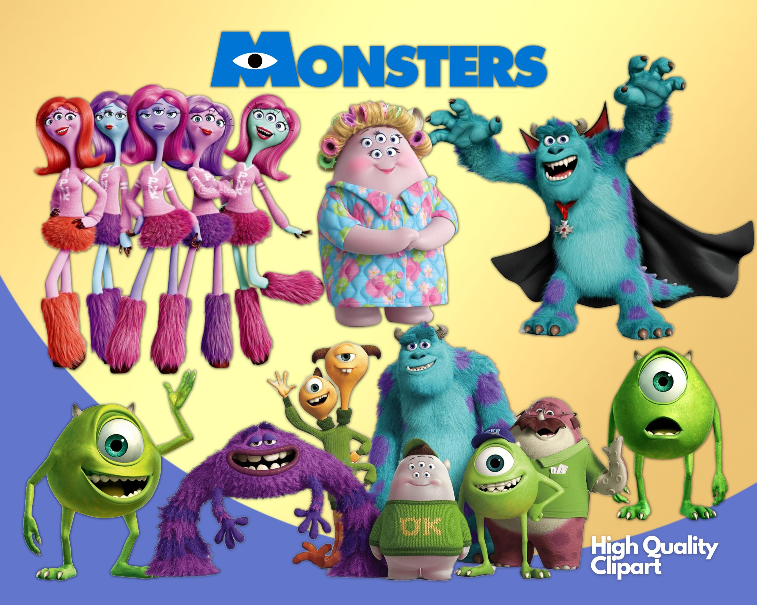 monsters inc Clip Art Library