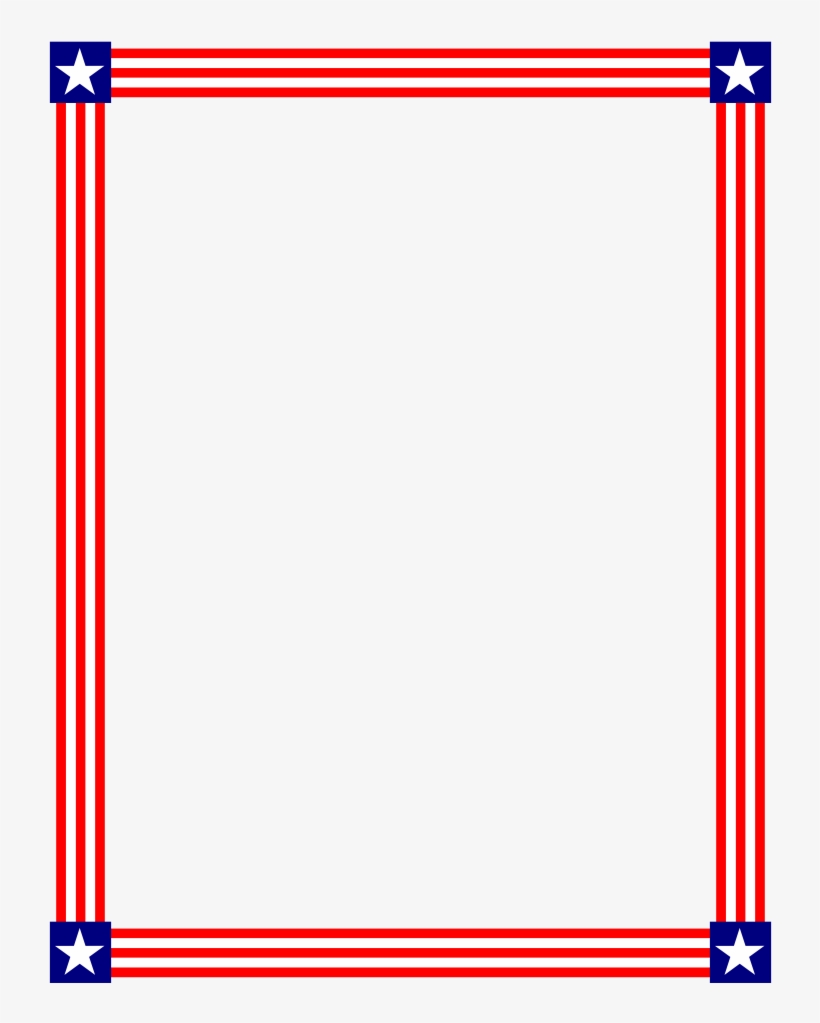 American Flag Border Template - Free Download for Patriotic Designs