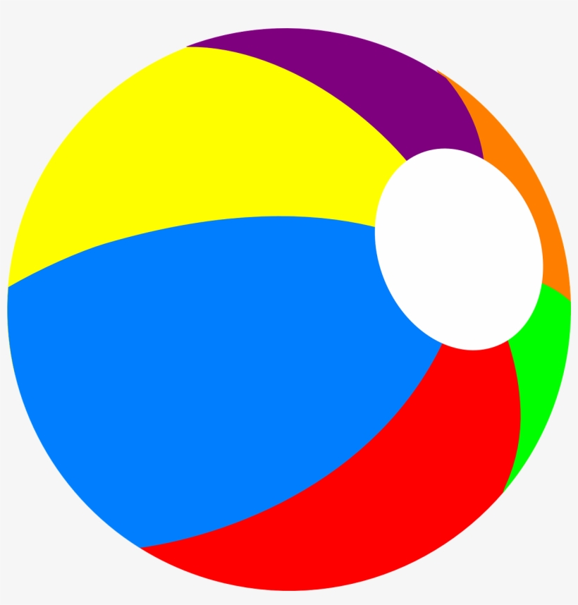 Classic Multicolor Beach Ball - Fun Summer Toy for Pool & Beach