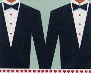 Same-Sex Wedding Attire Inspiration - Elegant Tuxedo Design for Grooms