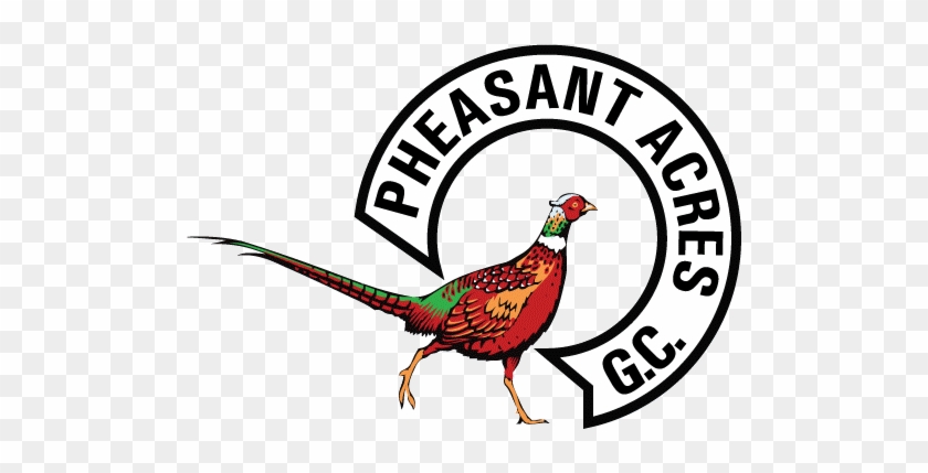 Pheasant Acres G.C. logo featuring a colorful pheasant inside a circular banner with text.