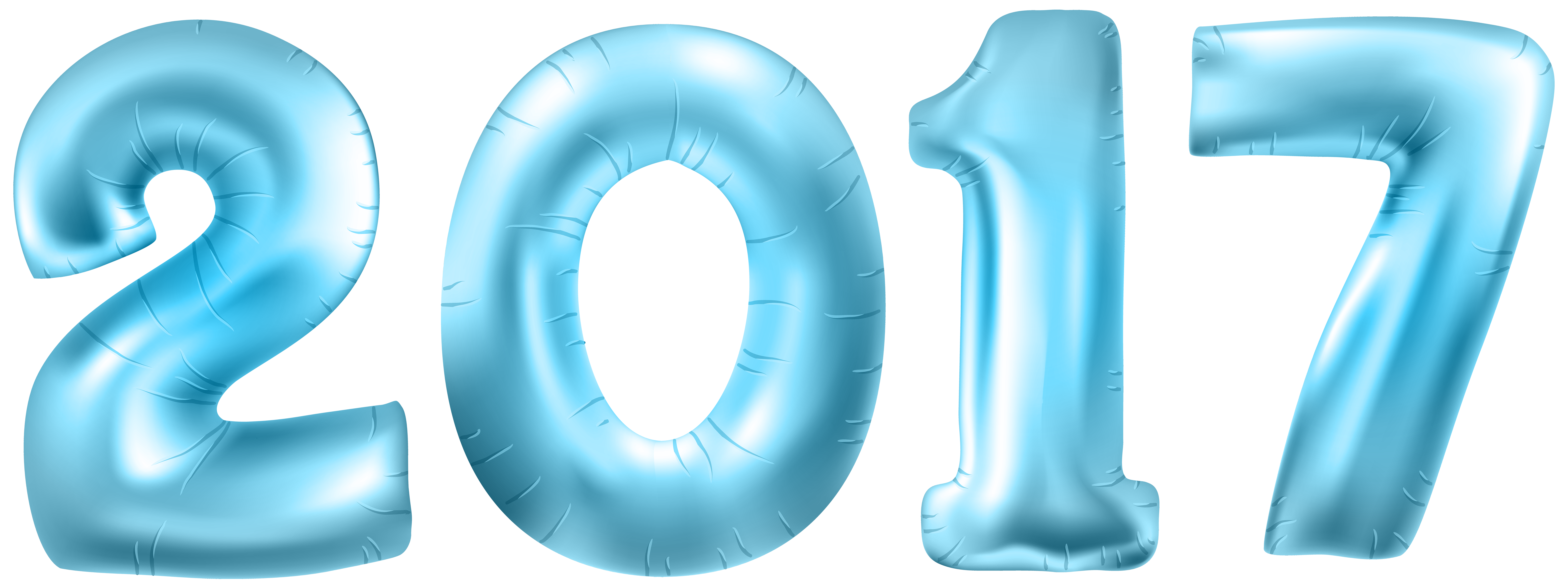 2021 Inflatable Numbers - Festive Blue Balloon-Style Typography for Celebrations