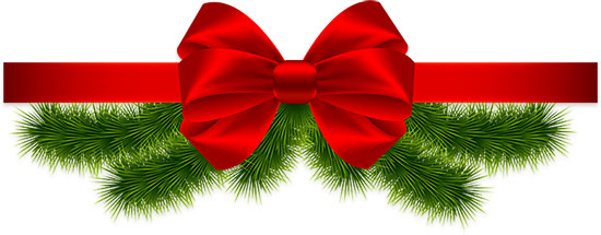 Red Christmas Bow clipart. Free download transparent .PNG