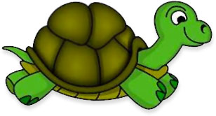 Friendly Cartoon Turtle Illustration for Kids’ Content & Educational Sites