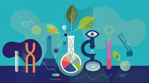 Science & Biology Visual Concepts - Educational Illustration