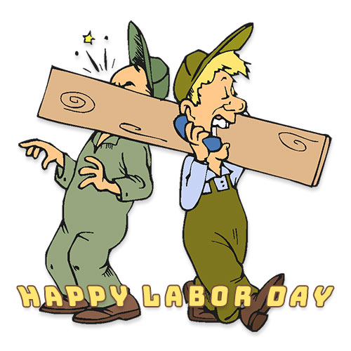 Happy Labor Day - Celebrating Workers with Fun Cartoon Art