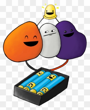 Battery Characters Illustration - Fun & Engaging Energy Concept Art