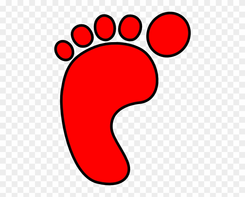 Red Foot Clip Art at Clker.com - vector clip art online, royalty - Clip ...