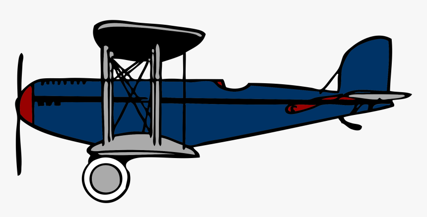 Vintage Biplane Illustration - Classic Aircraft Design