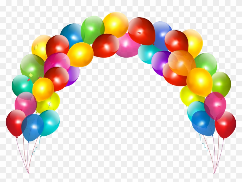 Festive Balloon Arch PNG - Free Download for Celebrations & Events