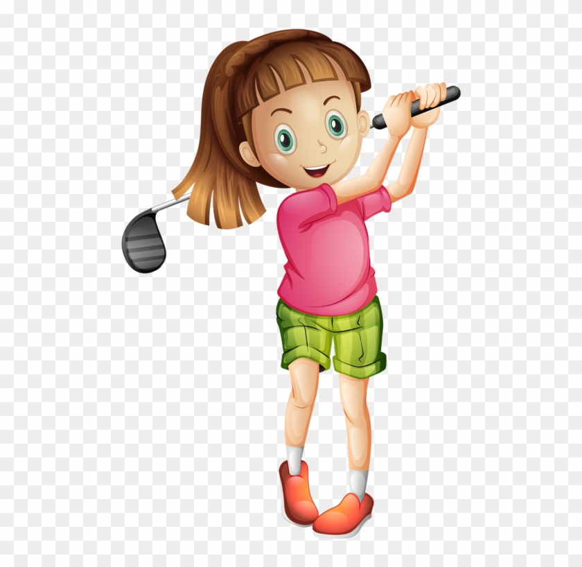 female golfer clip art
