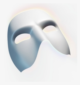A white theatrical mask with smooth contours and a soft glowing aura, symbolizing drama, anonymity, or performance art.