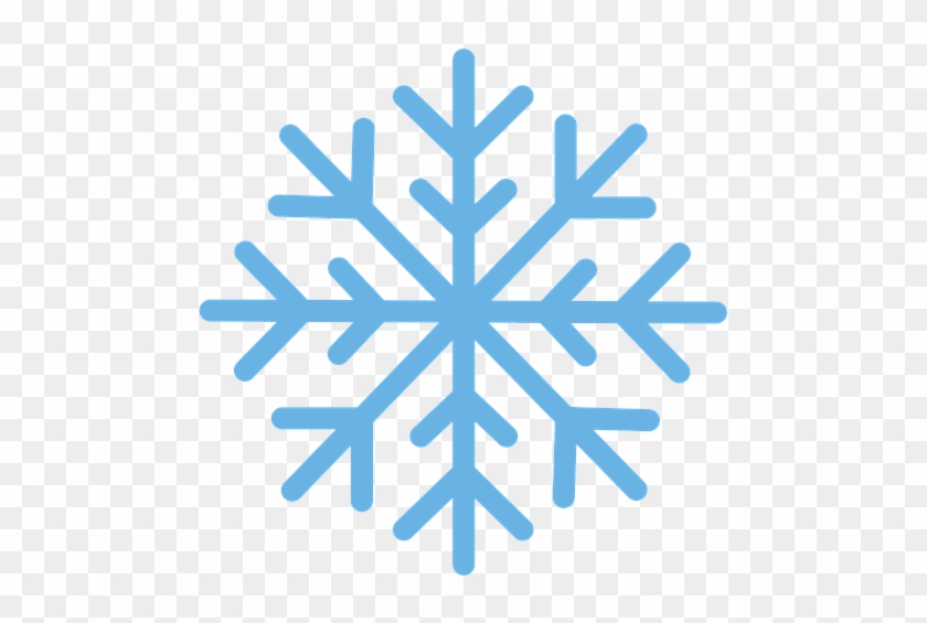 Light blue stylized snowflake icon on transparent background