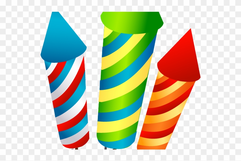 Festive Firework Rockets Clipart - Free Download for Celebrations