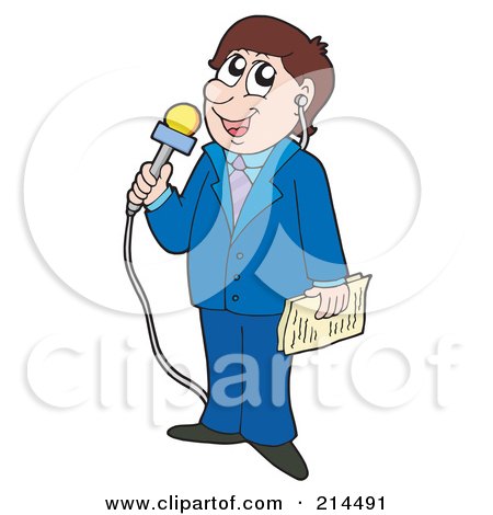 News Reporter Clip Art at Clker.com - vector clip art online - Clip Art ...