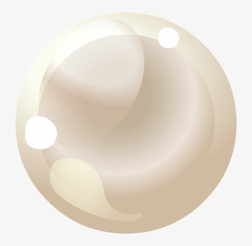 Soft beige abstract sphere with glossy highlights and floating white orbs, evoking elegance and minimalism.
