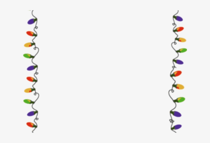 Festive Christmas Light Border Graphics for Holiday Web Design