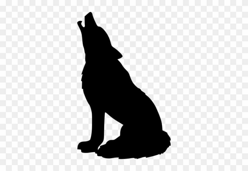 Howling Wolf Silhouette - Free PNG Clipart for Design & Projects