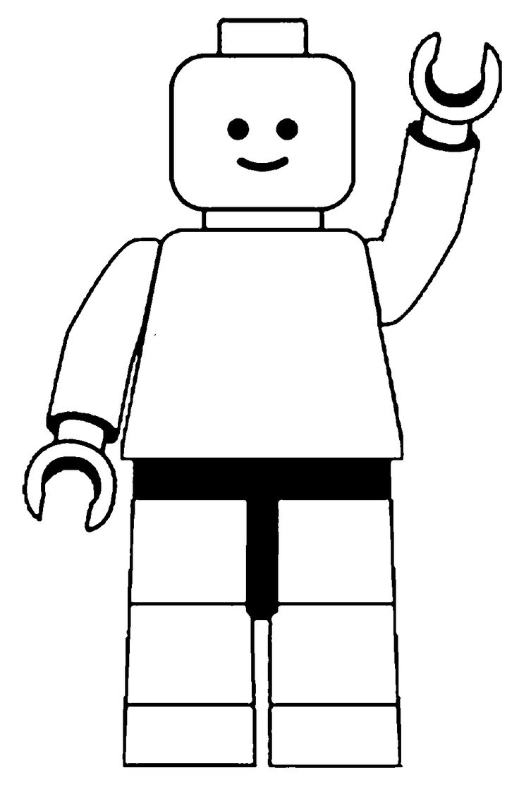 LEGO Minifigure Coloring Page - Free Printable for Kids & Fans