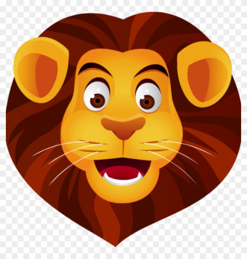 cute lion head clip art