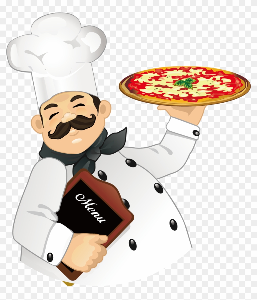 Pizza Italian Cuisine Chef Clip Art - Cartoon Pizza Chef - Free - Clip ...