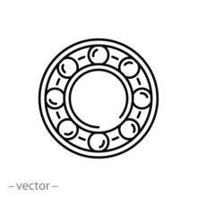 Ball Bearing Diagram - Technical Illustration for Engineering & Maintenance