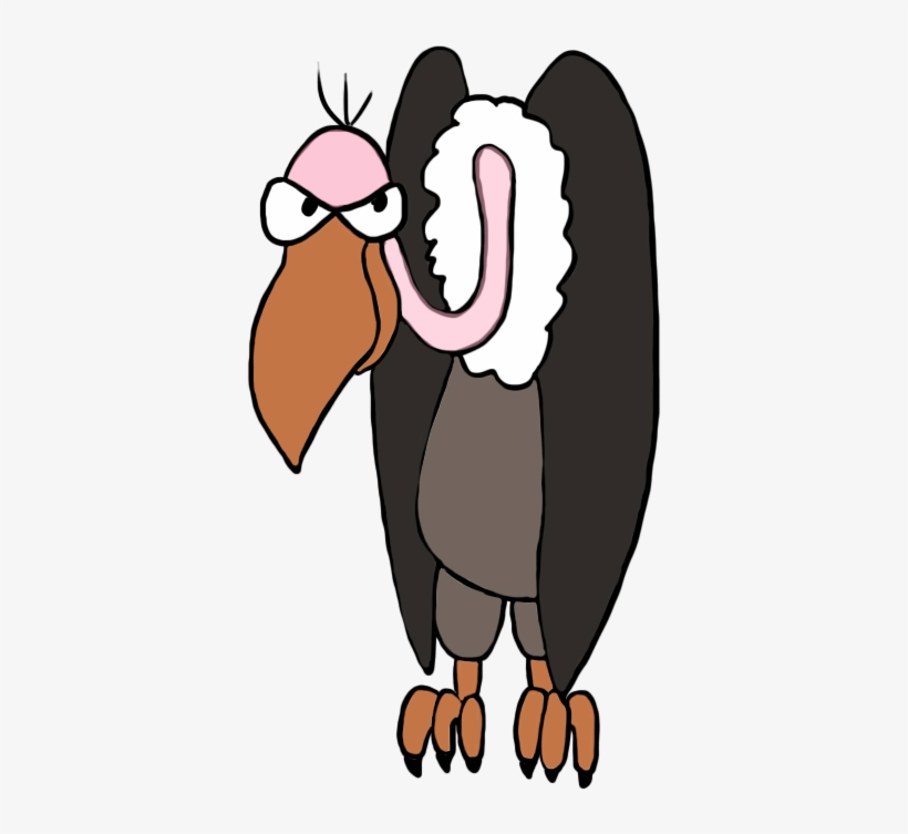 Angry Cartoon Vulture Illustration - Free Clipart for Web & Print